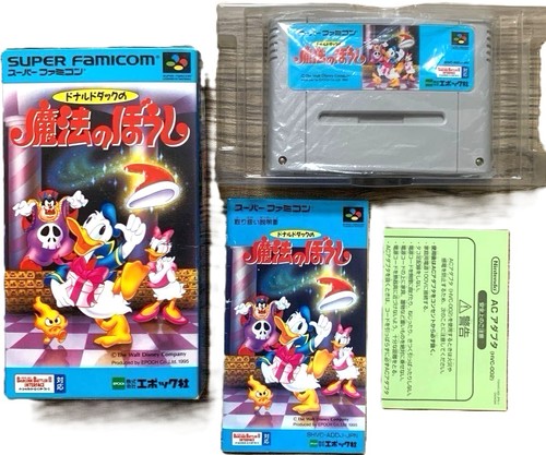 SFC Donald Duck Maho No Boshi Magical Hat Nintendo Super Famicom SNES Japan