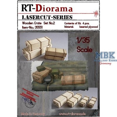 RT-DIORAMA RT35551 Wooden Crate / Holzkisten Set No.2