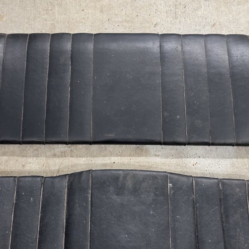 Porsche 356 A Rear Seat Back Set UPPER & LOWER Black Vinyl - Picture 7 of 19