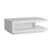Wohnzimmer Couchtisch Sofatisch Beistelltisch Konsolentisch Weiß Hochglanz