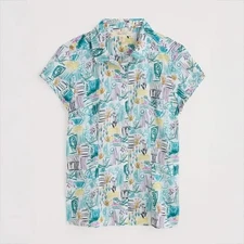 Seasalt Rushmaker Shirt - Garden Studio Sketch Chalk - 8 12 14 - Was £45.95