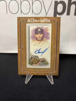 2022 Topps Allen & Ginter JOSE ALTUVE Framed Mini Autographs #MA-JA  Astros Auto