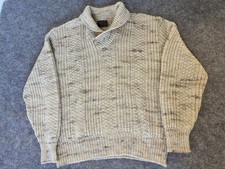 AUTHENTIC VINTAGE Pendleton 100 Virgin Wool Men's Beige Sweater XL