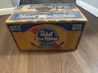 复古 20 世纪 60 年代 24 个 Pabst 蓝色丝带啤酒盒纸箱翻盖上衣