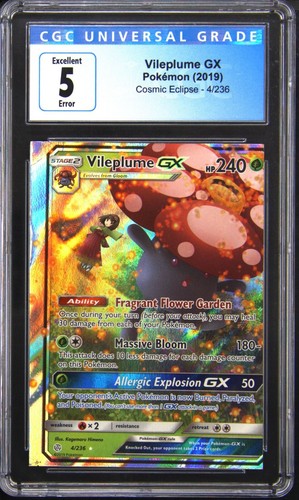 Vileplume-GX graded CGC 5 for sale on eBay