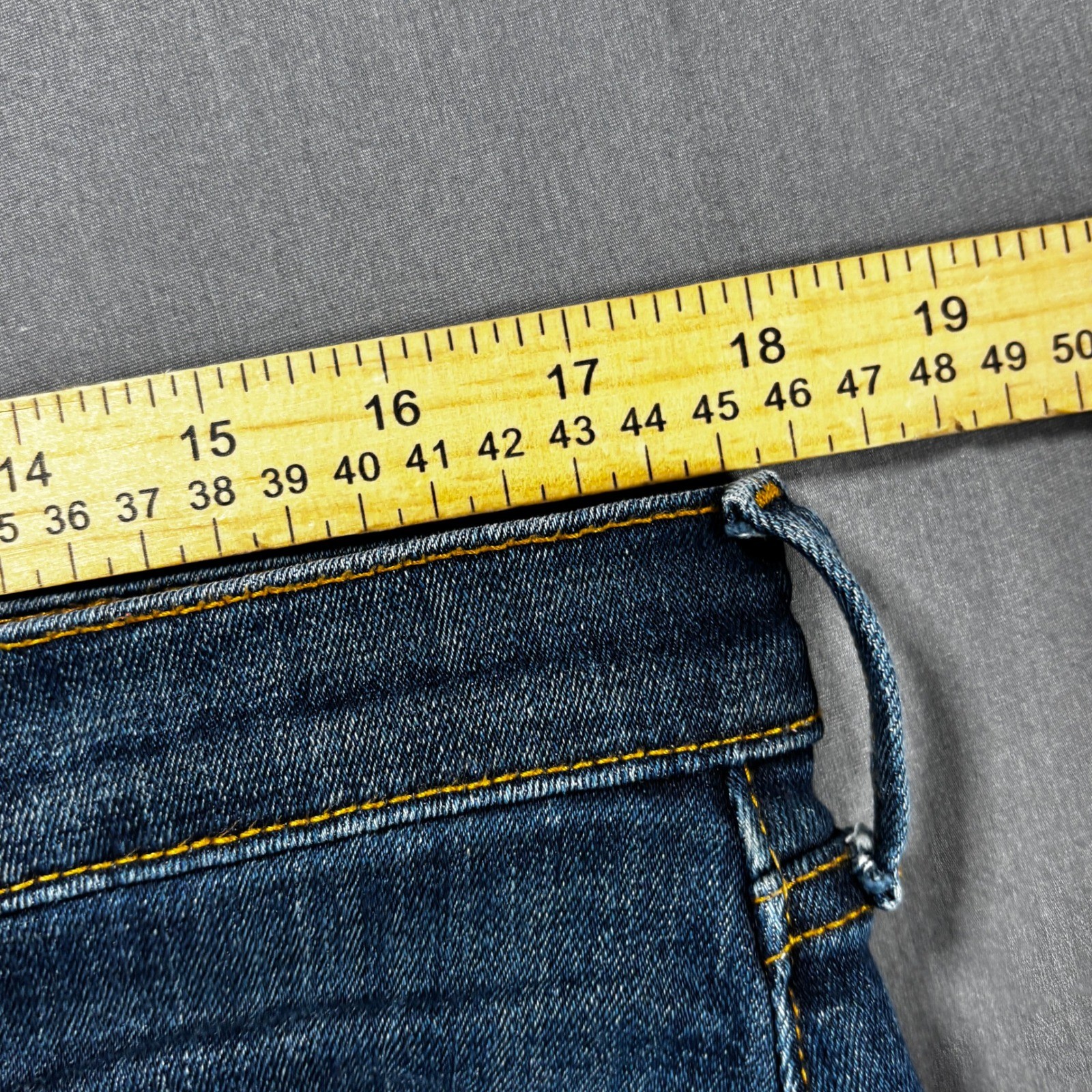 True Religion Halle Mid Rise Super Skinny Jeans Dark Wash Size 33 thumbnail 5