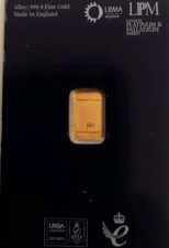 Baird & Co 1g Gold Bar .999 Fine Gold In Assay Card Tested 3288.26 per troy oz