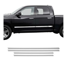Side Door Molding Trim For Gmc Sierra 1500 2500 3500 Hd 2014-19 Stainless Steel