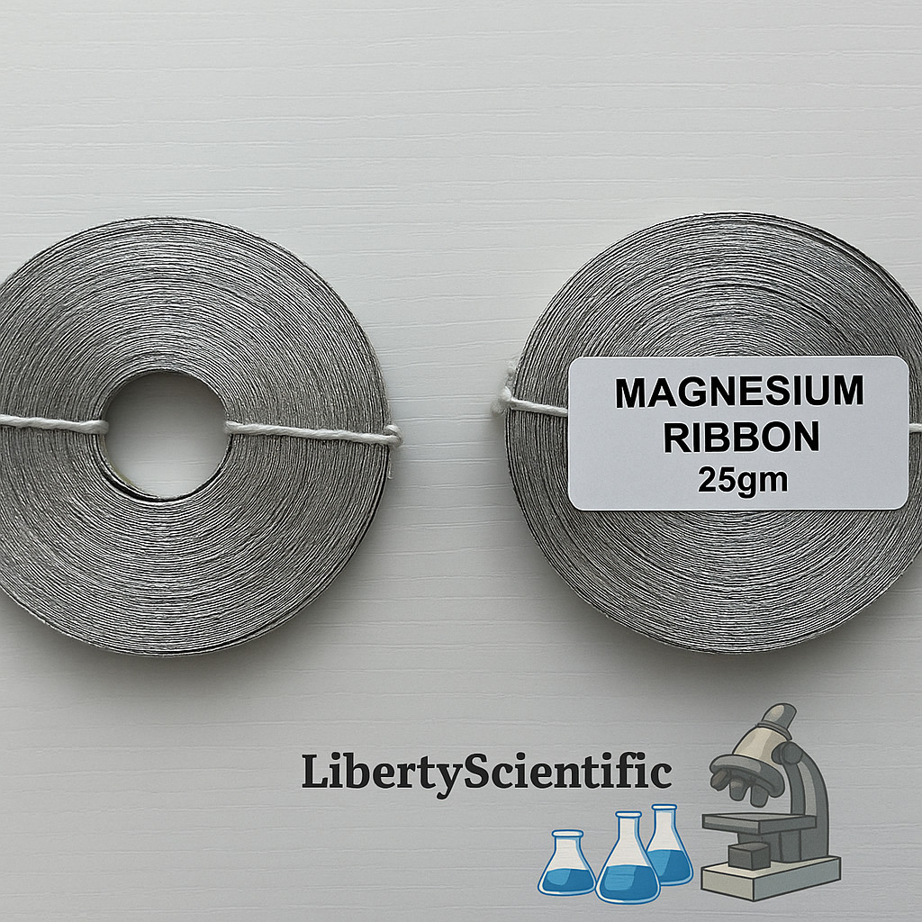 Magnesium Ribbon 99.95% Purity Lab Chemicals 25g Packet Pack Of 2 LIBERTY USA