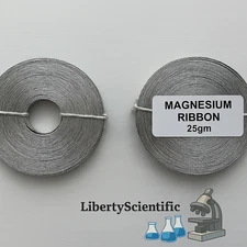 Magnesium Ribbon 99.95% Purity Lab Chemicals 25g Packet Pack Of 2 LIBERTY USA
