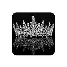 COCIDE Tiara and Crown for Women Crystal Queen Rhinestone T1,Silver