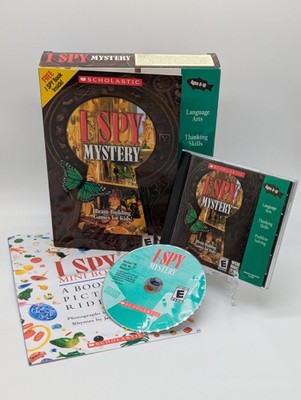 I Spy Mystery Problem Solving Thinking Skills PC/Mac CD Scholastic Age6-10 