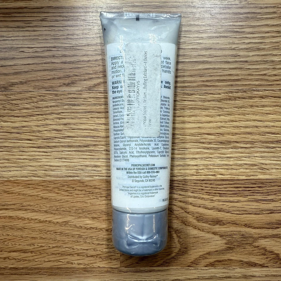 Principal Secret Reclaim Buffing Exfoliant Facial With Argireline 4 Fl Oz New - Image 3 of 3