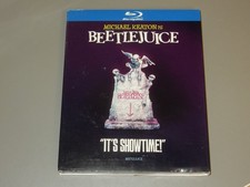 NEW  BEETLEJUICE  BLU-RAY  W/RARE SLIPCOVER SEE PICS FOR CONDITION