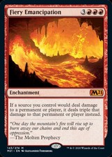 Fiery Emancipation - Light Play MTG Magic 2021 Core Set