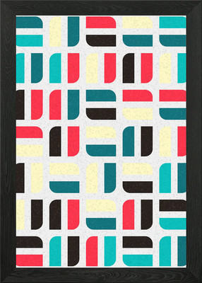 Geometrisches Muster NZ gerahmtes Wandbild Poster Leinwanddruck Bild