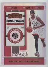 2019-20 Panini Contenders Conference Finals Ticket 121/125 Pascal Siakam #87 s3g