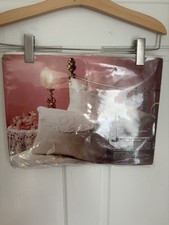 NIP Vintage Cutwork Embroidered 100 Cotton 2 Pillow Shams  Spring Blossoms  