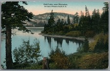 Postcard Blairsden Gold Lake on line of Western Pacific RR Railroad souvenir