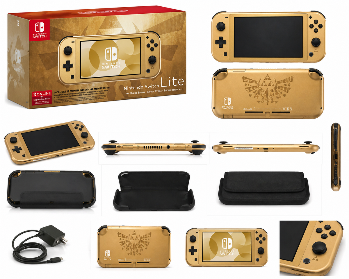 Nintendo Switch Lite Legend of Zelda Hyrule Limited Edition - Open