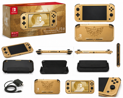 Nintendo Switch Lite Legend of Zelda Hyrule Limited Edition - Open
