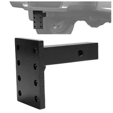 3 Position Pintle Hitch Mount Plate Adjustable Steel for 2" Hitch Reciever 20...