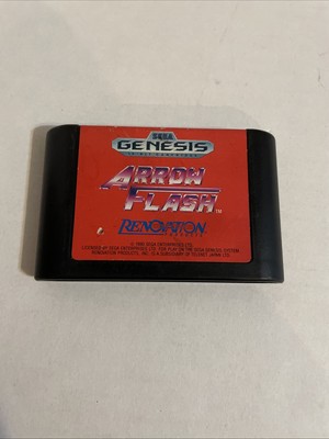 Arrow Flash Sega Genesis - Renovation Cartridge Only - Authentic Tested Cleaned