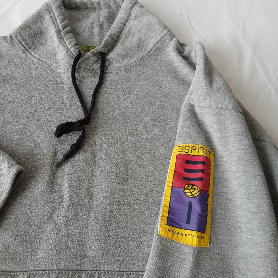 ESPRIT Corp EDC Sudadera Gris Adulto Grande Pullover De Colección Años 80 Gorpcore Foto 2 de 4