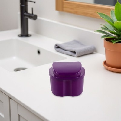  Double Sided Cleaning Brush Case for Denture Braces Storage Container