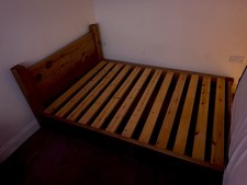 Solid Oak Double Bed Frame