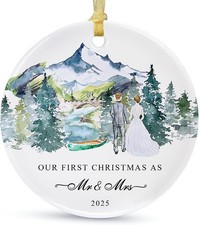 Our First Christmas Ornament Gift 2025,Just Married Chrismas 7