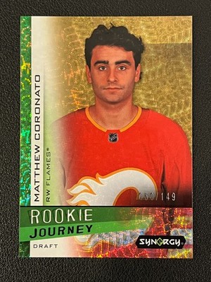 Mattew Coronato 2023-24 Upper Deck Synergy Rookie Journey Green /149 Flames