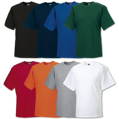 Russell T-Shirt Workwear T Shirt Herren Shirt Arbeitsshirt Strapazierfähig S-4XL