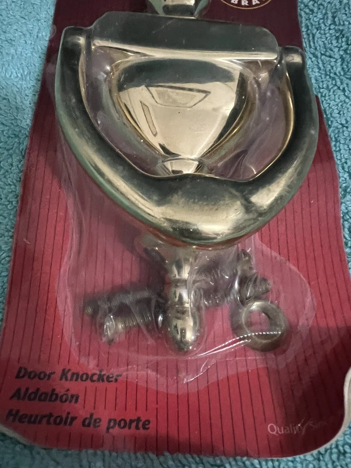 Llamador de puerta de latón Ives NOS Foto 3 de 4