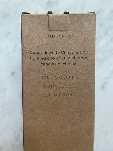 NIB PADDYWAX 12 Days Of Christmas Countdown Taper Candle Set Cypress + Fir - Picture 4 of 4