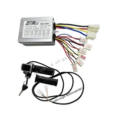 36V 500W Electric Controller + Throttle Grips w/ Ignition Key Switch Scooter ATV