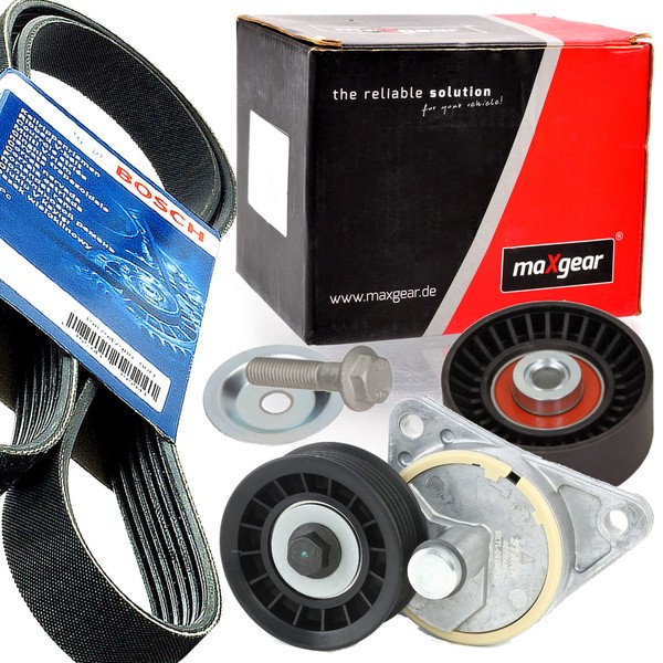Bosch 6PK1980 Keilrippenriemen-Satz + Spanner FüR Ford Focus 1.8 2.0-image
