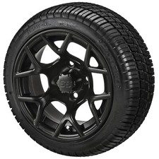 4 Golf Cart 20530-12 Deli Low Profile Tires On 12x7 Matte Black Ninja Wheels 4 Golf Cart 20530-12 Deli Low Profile Tires On 12x7 Matte Black Ninja Wheels
