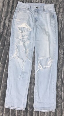 American Eagle Outfitters Pants Women s Size 2 Jeans Blue Light Wash Distressed 