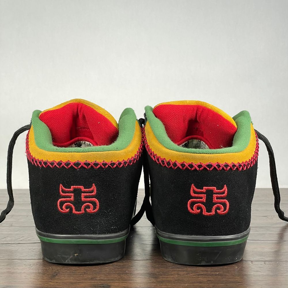 VTG Rare Ipath REED Skate Shoes Mens 13 Rasta Suede  display picture 1