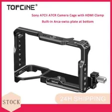 Camera Cage with HDMI Clamp for Sony A7CII A7CR A7C2 Arca-swiss Plate Cold Shoe
