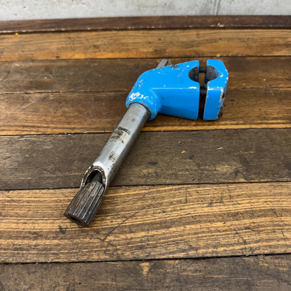 BMX Stem FakeLifter Blue Old School BMX Freestyle Potts Mod 21.1 mm OG 80s - Image 3 of 4