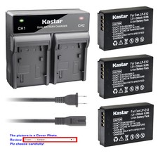 Kastar Battery AC Rapid Charger for Canon LP-E12 LPE12  Canon LC-E12 LC-E12E
