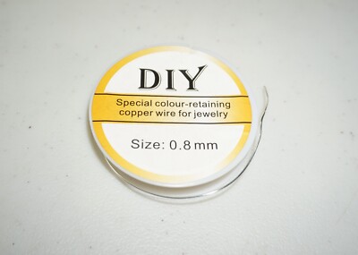 Special Copper Wire, Silver Tone, DIY Projects, 0.8mm, Bendable Wire