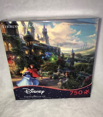 New Thomas Kincade Disney Sleeping Beauty Dancing Enchanted Light Jigsaw Puzzle