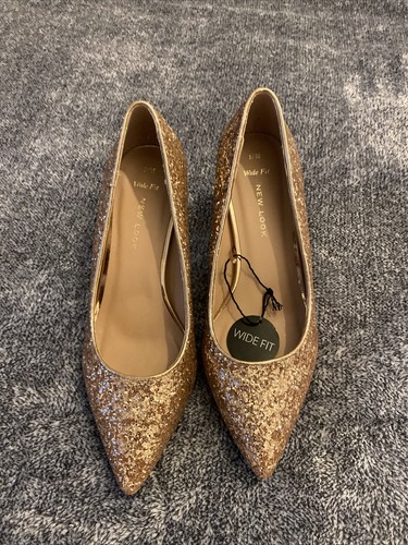Rose Gold Glitter Sparkly New Look 