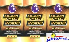 (3) 2024 Panini Adrenalyn Premier League GOLDEN BALLER Factory Sealed Pack!