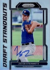 2021 PANINI PRIZM DRAFT JACOB STEINMETZ ROOKIE RC AUTO #DSJS STANDOUTS SILVER