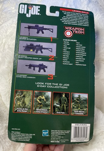Vintage Hasbro G.I. Joe Weapon Tech LR-300 Rifle 2002 Miniature Combat! - Picture 2 of 3