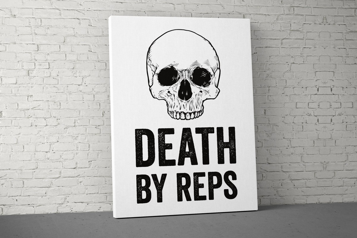 Motivational Weightlifting Canvas - Gym Wall Art | eBay